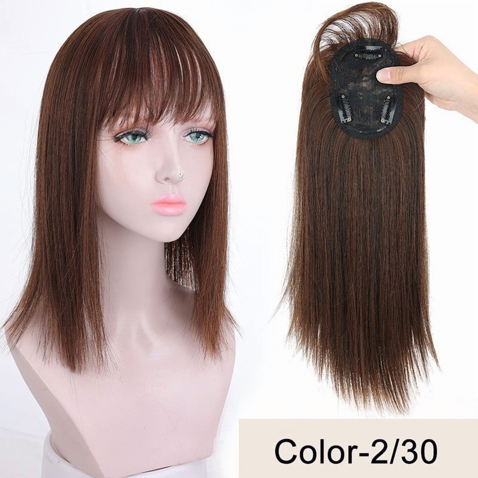 14 inch synthetic hair toupee clip in hair extension add hair volume hair pieces women hair topper