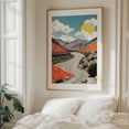 thumbnail image 6 of A Day To Remember - Illustration Landscape Desert Surrealism Nature Mountain Travel Poster Scenic Unframed Wall Art Print 22 x 28 inches, 6 of 13