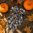 thumbnail image 7 of AUNVITO Clearance Halloween Pumpkin Ghost Print Bow Hair Clip Barrette for Women Girls Hair Accessory Party Favors Holiday Costume Decor Halloween Pumpkin Ghost Bow Hair, 7 of 7