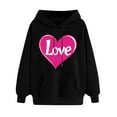 thumbnail image 2 of PNTUTB Women's Fashion Print Casual Winter Warm Hoodie Pullover Long Sleeved Comfortable Sweatshirt, 2 of 6