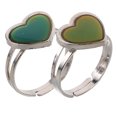 thumbnail image 1 of ColoMX 2pcs Temperatura Cambio de color Anillos de ánimo de color Unisex Sensible Emotion Anillo Joyería, 1 of 7
