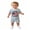Blue, variant on AceBaby 4th of July Outfits for Toddler Boys,0-3Y,95% Cotton 250th Anniversary 2Pcs Shorts Set