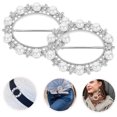 thumbnail image 3 of Shisuyan Scarf Accessories Rings Silver Zinc Alloy 2Pcs 2.05X1.65X0.28In, 3 of 8