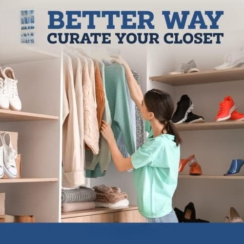 Velvet Hangers 50 Pack - Ivory for Coats, Pants & Dress Clothes - Non Slip w/ 360 Degree Swivel, Holds up to 10 lbs - Strong Felt Hangers for Clothing