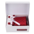 thumbnail image 2 of Conjunto de corbata para hombre, diseño clásico de puntos, corbata, bolsillo, cuadrado, clip de corbata, kit de gemelos para bodas, fiestas, negocios, 2 of 8
