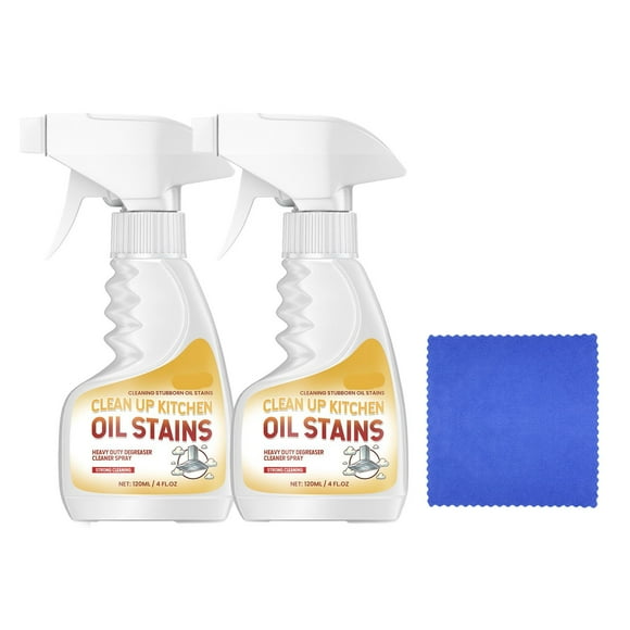 Spray de limpieza desengrasante de cocina | Quitamanchas de aceite pesado | Disolución rápida y baja fricción | Caja fuerte multisuperficie para vidrio de baldosas de acero inoxidable | 120ml
