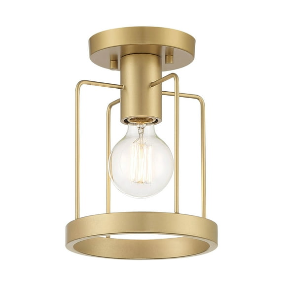 Designers Fountain Tafo 1 Light Golden Mist Semi Flush Mount Ceiling Light, D273M-SF-GM