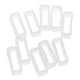 thumbnail image 1 of Paquete de 4 correas de reloj Strade Fareast Limited de silicona blanca de 8mm de ancho, 1 of 8
