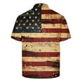 thumbnail image 4 of Men's Patriotic Polo Shirt Button Down Blouse Independence Day Tops USA Flag Printed Short Sleeve Blouses Collared Top Dressy Casual Tshirt Anti-Wrinkle&nbsp;Travel&nbsp;Polo&nbsp;Shirts, 4 of 5