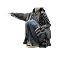 thumbnail image 5 of hirigin Women's Striped Print Cardigan, Casual Long Sleeve Button Down Loose Tops Outwear, 5 of 9