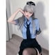 thumbnail image 5 of Lencería sexy de talla grande para mujer policía, uniforme de azafata, traje de cosplay, falda sexy con brazos envolventes, 5 of 5