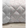 thumbnail image 3 of Abstract Down Alternative Comforter, Print of Continuing Star Shapes Ornamental Party Elements in Purple Tones, Microfiber Quilt for All Season, 5 Sizes, Pale Peach Quartz, by Ambesonne, 3 of 3