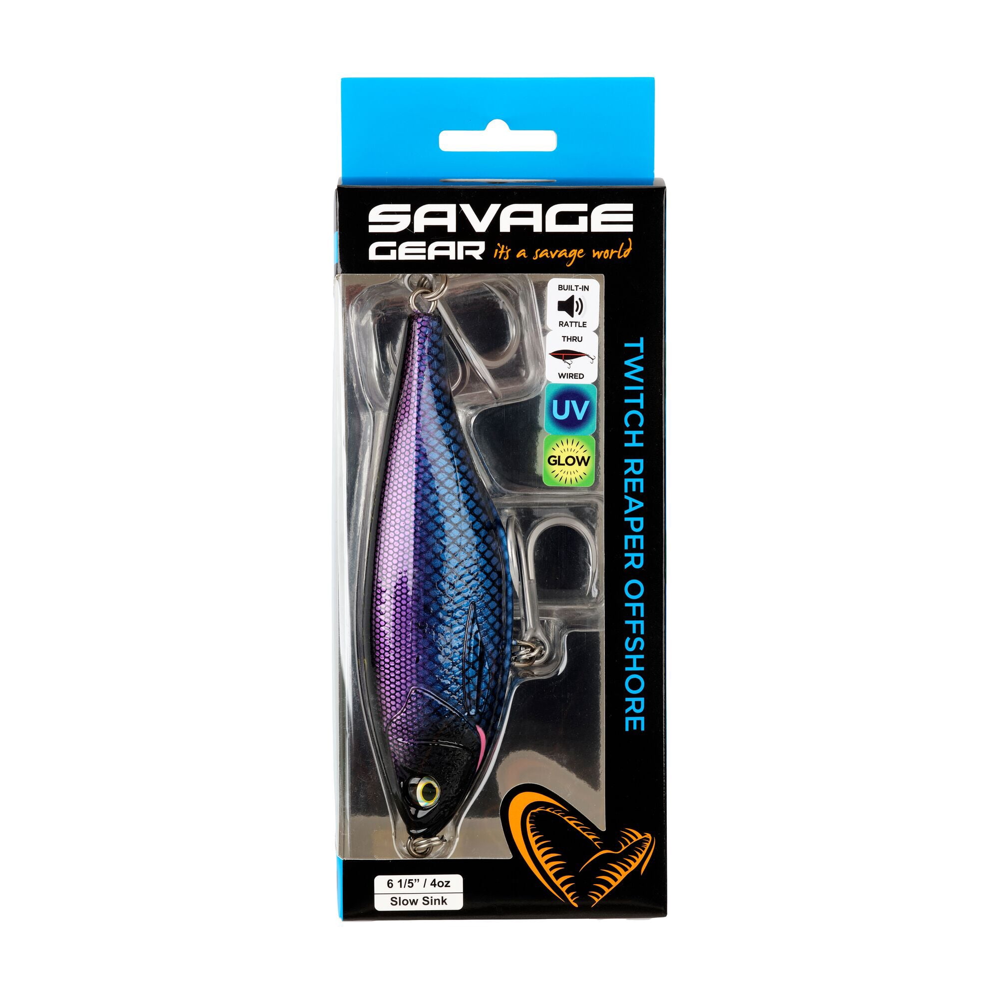 Savage Gear Fishing Lure, 6.2 in, White Glow (1-count)