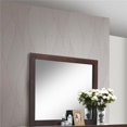 thumbnail image 1 of Benzara BM171366 Trimmed Mirror with Solid Wooden Frame - Brown, 1 of 1