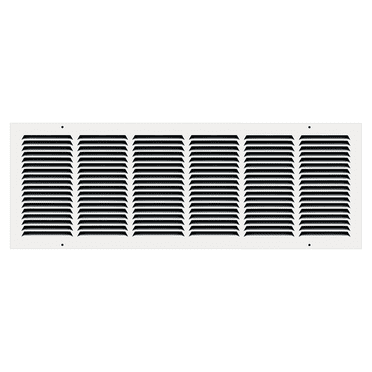 30" x 10" TruAire White Steel Wall Return Air Grille