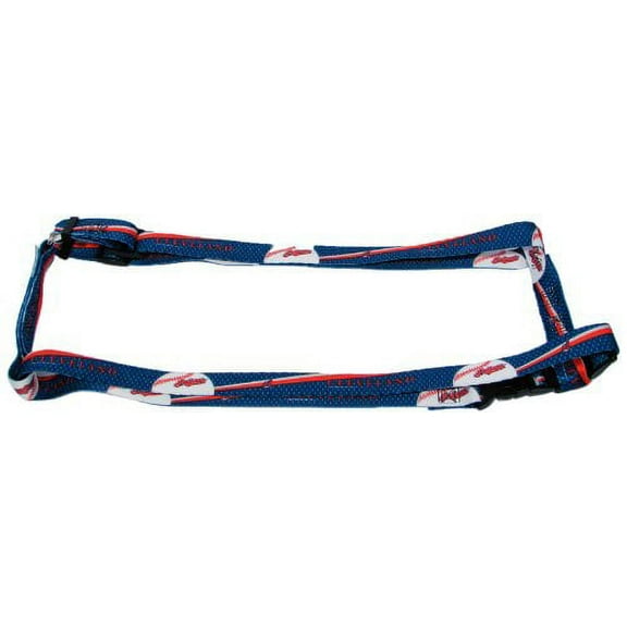 Cleveland Baseball Indians Large 1 Inch wide Adjustable Dog Harness - 20" - 30"