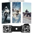 thumbnail image 5 of Uorisanigo ATV Tank Bag, White Rose Skull Motorcycle Saddle Bag Tool Carrier for Harsh Conditions, Universal Accesorios Moto Saddle Bags with Drink Pocket for ATV/UTV/Snowmobile, 5 of 7
