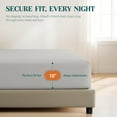 thumbnail image 4 of Máulli Collection Fitted Sheet King – 1 Pc, Light Grey, 1800 Series Premium Brushed Microfiber, Ultra-Soft Hotel Luxury, Deep Pocket, Durable & Long Lasting, Wrinkle & Fade Resistant, 4 of 7