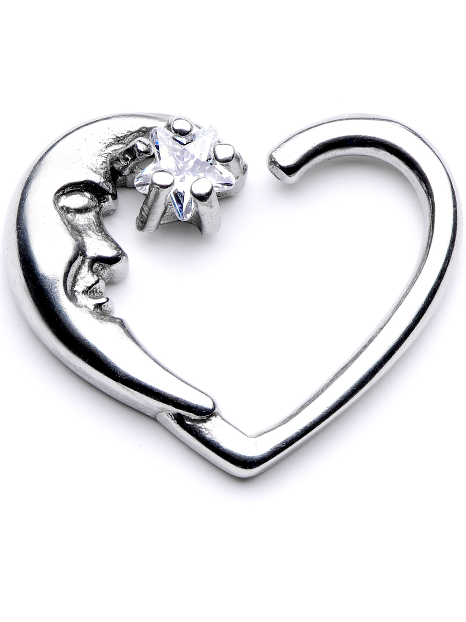 Body Candy 10mm Body Piercing Jewelry Stainless Steel 16G Right Closure