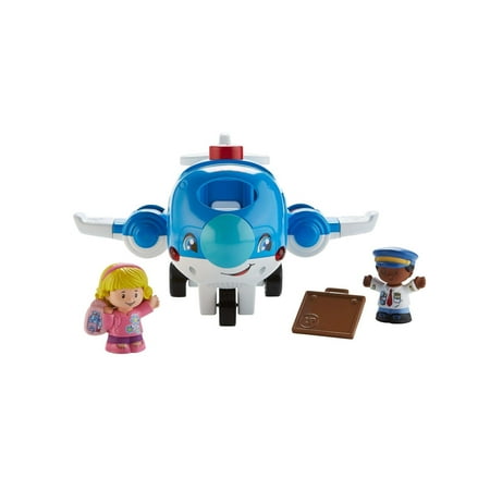 Little People Travel Together Airplane with Pilot Kurt & Emma (Best Toys For Airplane Travel)