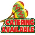 thumbnail image 1 of Catering Available 12" Concession Decal Sign cart Trailer Stand Sticker Equipment, 1 of 1