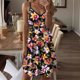 thumbnail image 2 of Vestido de Verano Casual de las Mujeres Impreso Suelto sin Mangas Cuello Redondo Correa Vestido para el Ocio Y Diario, 2 of 8