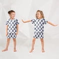 thumbnail image 3 of joogoo Cute Birds Pattern Pajama Sets Short Sleeve Cotton 2-Piece Sleepwear 12Y, 3 of 7
