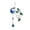 Blue, variant on Shape Pendant Chimes Indoor Outdoor Balcony Indoor Green