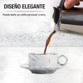 thumbnail image 4 of ROZYZOA Juego de Tazas para Caf&eacute;, 6PCS Tazas para Caf&eacute; Espresso, 100 ML con Platillo y Cuchara, Apilables, Ideal para Americano, Bebidas de Chocolate, Leche, T&eacute;, 4 of 7