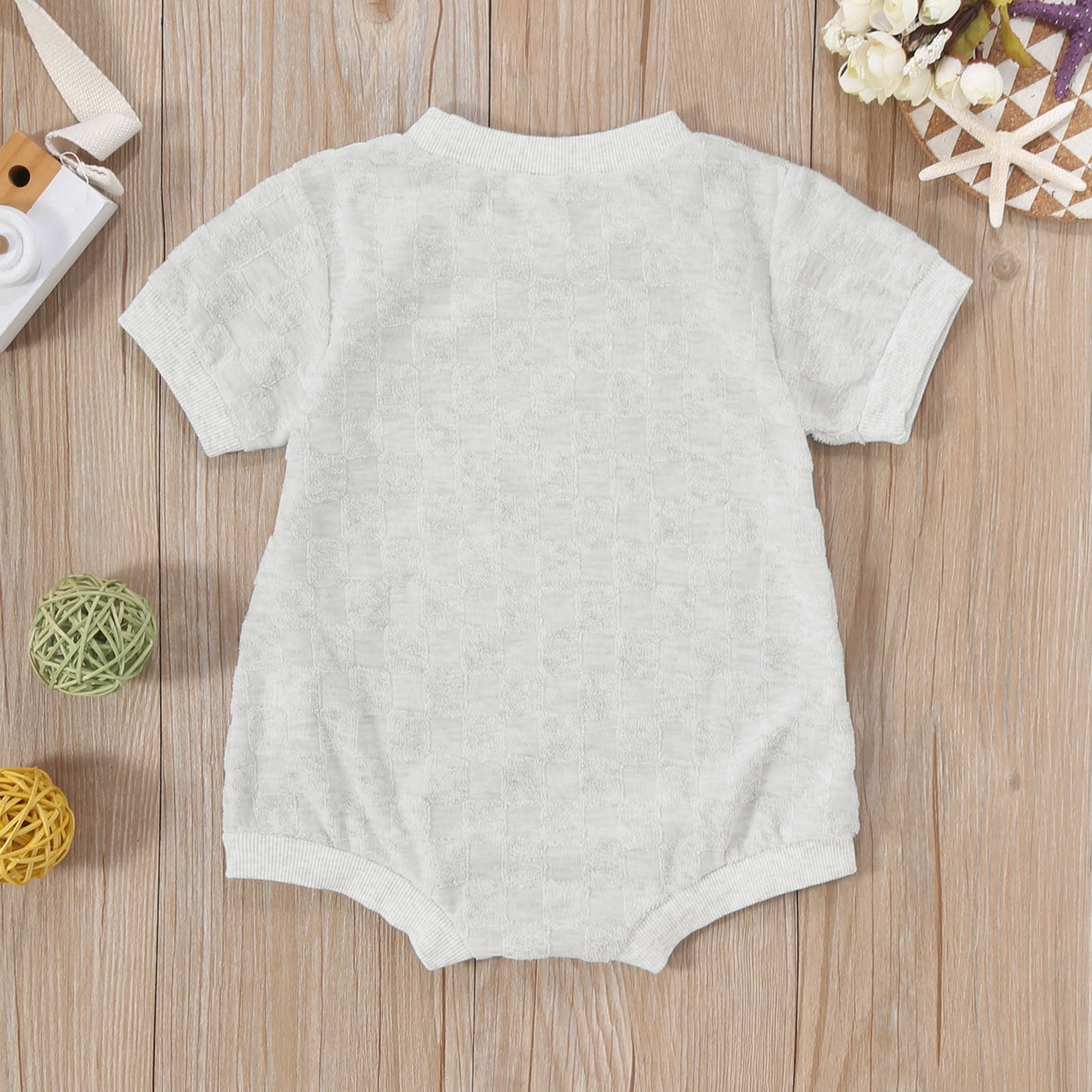 JHLZHS Toddler Boy Outfits 2T Casual Boys Girls Short Sleeve Plaid Romper Bodysuits Clothes Baby Girl Outfits 3-6 Months Organic Cotton Knitted Baby Boy Outfits