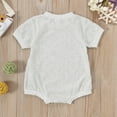 thumbnail image 6 of Huowey Boys Girls Short Sleeve Plaid Romper Bodysuits Onesie One-Pieces Holiday Dailywear, 6-12 Months, 6 of 6