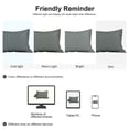 thumbnail image 7 of PiccoCasa 2 Pack 1800 Microfiber Oxford Pillowcases,  Queen Grey, 7 of 7