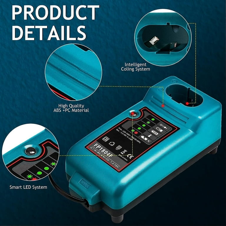 18V Charger for 18 Volt Makita PA18 1822 1833 1834 1835 1835F Walmart