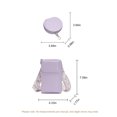 thumbnail image 4 of WeaveCC PU Leather Crossbody Phone Bag with Card Slots Coin Purse Set Adjustable Strap Wallet Gift for Women, 4 of 6
