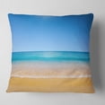 thumbnail image 2 of Designart Dark View of Tropical Beach - Seashore Photo Throw Pillow - 18x18, 2 of 5