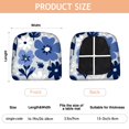 thumbnail image 3 of Blue Pioneer Flower Seat Covers for Dining Room Chairs Set Of 4,Stretch Printed Washable Chair Seat Cover with Elastic Ties and Button,Removable Waterproof Couch Cushion Covers, 3 of 6