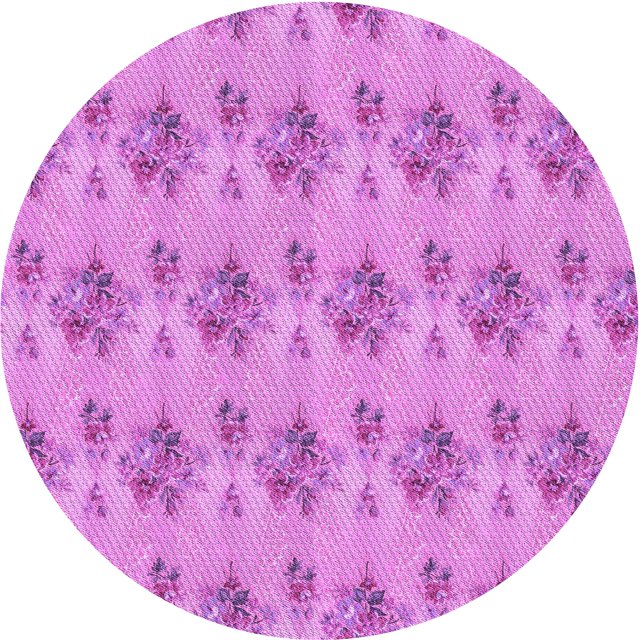 Ahgly Company Tapis Rond Lavable en Machine Intérieur Transitionnel Violet Violet, 6 Pieds Rond