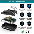 thumbnail image 6 of 2 Pack 3.0Ah Replacement for Makita 18V Battery and Charger, Replace Makita Battery 18V BL1860 BL1850 BL1840 BL1830 BL1820, 6 of 16