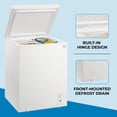 thumbnail image 4 of Kenmore 5cu. ft. Convertible Chest Freezer/Refrigerator, Garage-Ready, Manual Defrost (143L), White, 4 of 6