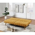 thumbnail image 2 of Ucloveria Modern Convertible Sofa 71" Couch Polyfiber Plush Tufted Cushion Sofa Wooden Legs, 2 of 7