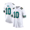 thumbnail image 1 of Maillot Miami Dolphins 10 Hill Blanc Rétro Édition Nouveau Nom de Joueur Classique Collection Commémorative Étoile Édition Brodée, 1 of 2