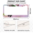 thumbnail image 3 of Coolnut Hummingbird and Cherry Blossom License Plate Frames - Universal Aluminum License Plate Covers with Screws, 2 Pack Holder Car Accessories for Front and Rear Plates Home Decor, 3 of 6