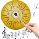thumbnail image 3 of Instrumento Tambor Lluvia Instrumentos Curativos Percusión 8 Pulgadas 11 Notas Con Mazos Transporte Púas Dedo Pegatinas Tecla F para Entretenimiento Meditación Yoga Regalos Zen, 3 of 9