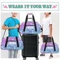 thumbnail image 6 of Personalized Kids Gym Bag Custom Sport Duffel Bag Dance Weekender Bag Girl, Dreamy Glitter, 6 of 7