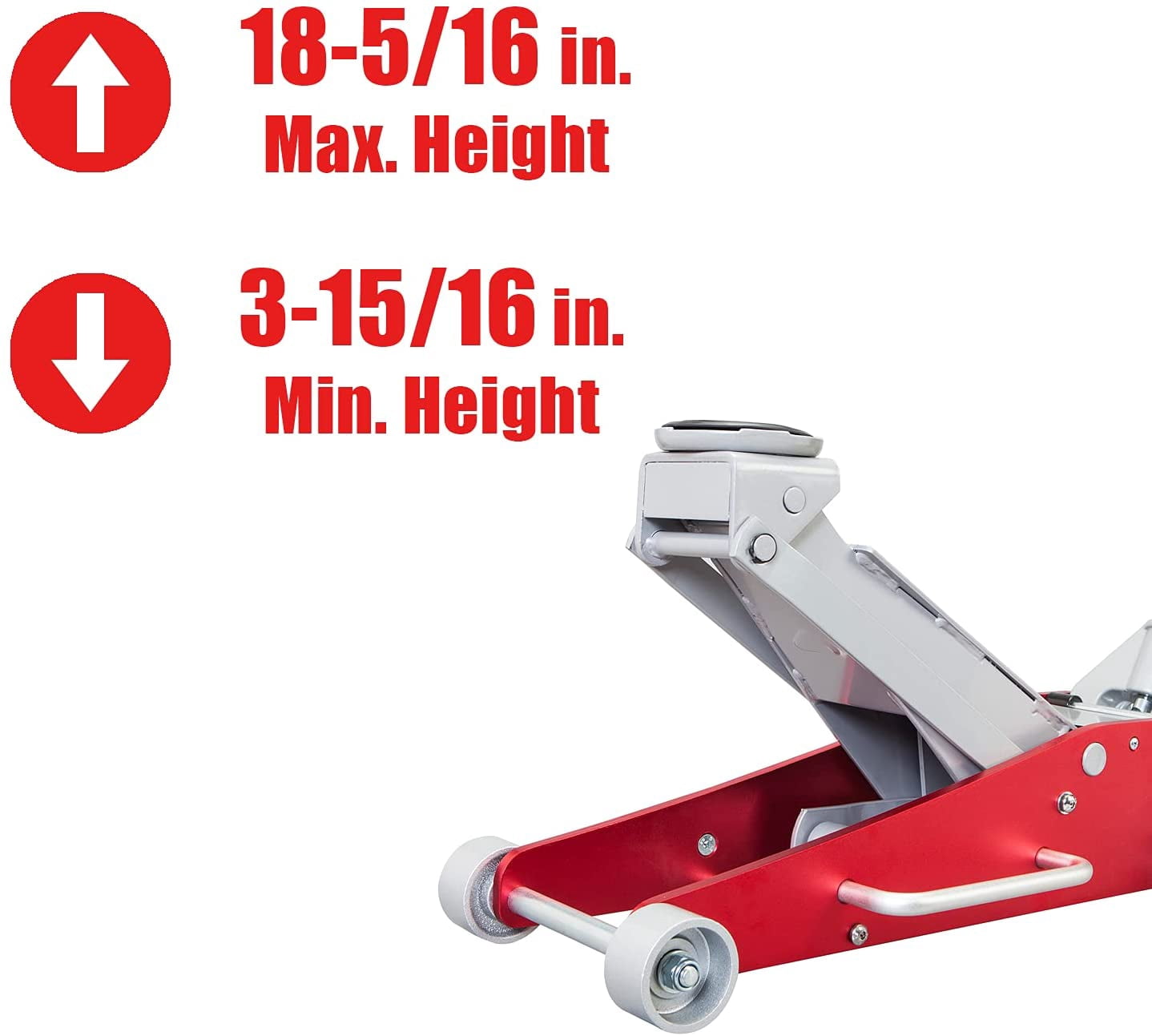 Big Red 3 Ton Aluminum and Steel Racing Floor Jack, DMT830011LR, Lifting Jacks