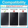 thumbnail image 2 of Samsung Galaxy Tab A 10.5 inch Case 2018, Model SM-T590 / SM-T595 / SM-T597 Shockproof Protective Cover with Kickstand Hand & Shoulder Strap, 2 of 7
