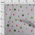 thumbnail image 1 of oneOone Georgette Viscose Fabric Watermelon Fruit Print Fabric by The Yard 42 Inch Wide, 1 of 4