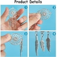 thumbnail image 7 of 16 Pcs Dream Catcher Pendants 4 Sizes Antique Silver Alloy Big Pendants Tibetan Style Dreamcatcher Charms, 7 of 7