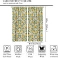 thumbnail image 2 of William Morris Floral Curtains, Watercolor Vintage Flower Art Style Room Windows Treatments for Bedroom Living Room, Boho Chic Green Floral Printed Drapes 2 Panel Sets,55x63 Inch, 2 of 6