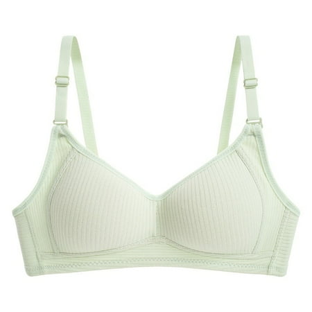 

Spdoo Women Teen Girls Thin Cotton Breathable Sports Bra Wire Free Push up Running A B-Cup Bra Solid Lightly Lined Bralette